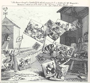 The Battle Of The Pictures — William Hogarth, Rococo Satire
