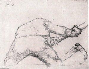 Lumberjack, Charcoal — Albin Egger Lienz