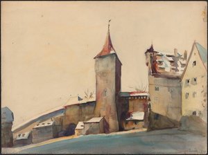 A Winter View Of The Tiergärtnertor Gate And The Pilatushaus — Georg Friedrich Šmit