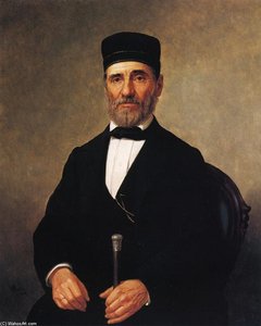 Portrait Of A Rabbi (rabbi Bernard Illowy.) — Henry Mosler