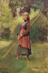 Girl In The Garden — Fritz Von Uhde