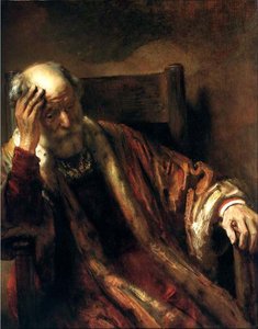 Vieillard Assis Dans Un Fauteuil, Londres Ng — Rembrandt Van Rijn