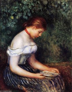 La Lectora — Pierre-auguste Renoir, Impressionist Painting