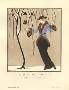 La Belle Aux Moineaux — Georges Barbier