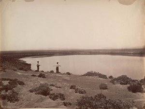 Desert lake near ragtown, carson desert, nevada