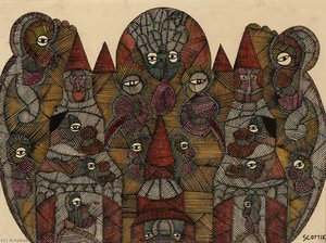 Greedies — Scottie Wilson, Outsider Art