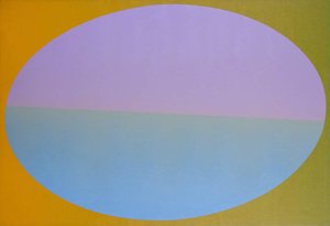 Mirrored Oval Window On The Inner Sea Of The Eye — David Tinker, Geometric Abstraction