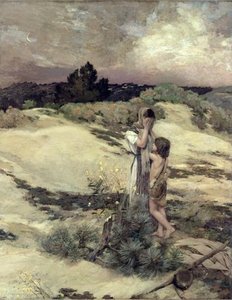Hagar And Ishmael — Jean Charles Cazin
