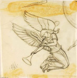 Angel, Sketch For Nettuno Altarpiece, Anzio — Paul Manship