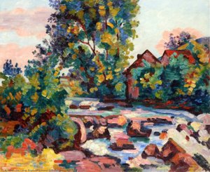 The Lock At Bouchardon — Ferdinand Guillaumin