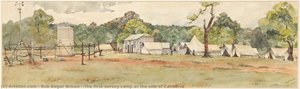 The First Survey Camp At The Site Of Canberra — Bob Augur Brown