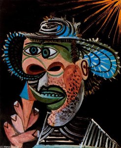 Mann Mit Eisbecher — Pablo Picasso, Cubist Expressionism