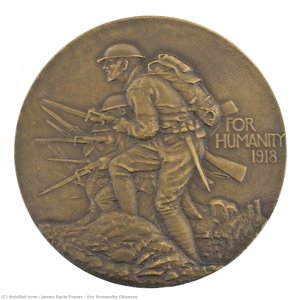 For Humanity Obverse — James Earle Fraser, American Realism