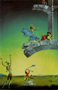 Tanzende Spanier In Einer Landschaft — Salvador Dalí