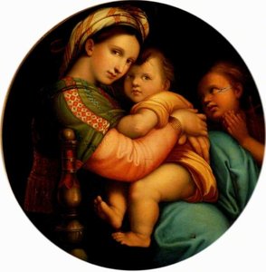 Madonna Della Sedia (copy After Raphael) — Clement Burlison