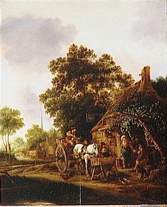 La Halte Devant L'auberge — Ostade Isaack Van