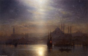 Night View Over The Bosphorus