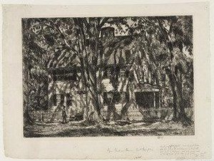 The Lion Gardiner House, Easthampton — Frederick Childe Hassam