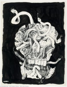 Skull With Snakes — Earl Eugene Staley