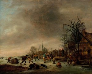 Winter Landscape — Исаак Ван Остаде