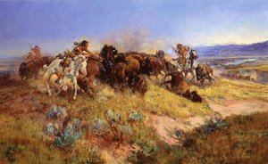 Buffalo Hunt No.40 — Charles Marion Russell