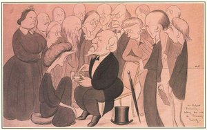 Mr. Robert Browning, Taking Tea With The Browning Society — Sir Max Beerbohm