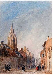 A French Street — David Cox