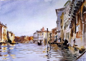 The Grand Canal, Venice — John Singer Sargent, Impressionistic Watercolor