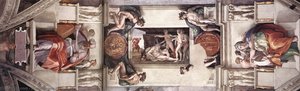 Die Erste Säule Der Decke — Michelangelo Buonarroti, High Renaissance