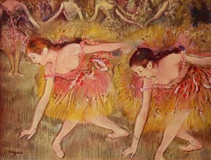 Dancers Bending Down — Хилари Жермен Едгар Дегас, Impressionism
