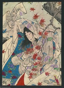 Maple Leaf Gathering — Tsukioka Yoshitoshi