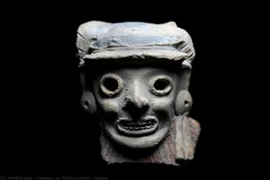 Cabeza — Tumaco - La Tolita Culture, Pre-columbian