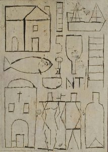 Grafismo Inciso con Dos Figuras
