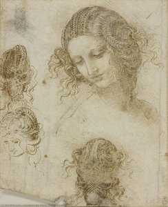 The Head Of Leda — Leonardo Da Vinci, High Renaissance