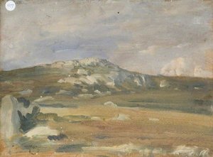An Exmoor Landscape (verso) — Sir Alfred James Munnings, Impressionism