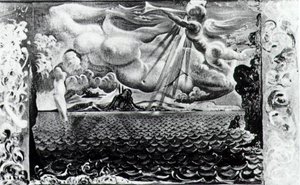 Design For The Set Of 'labyrinth', 1941 — Salvador Dalí, Surrealism
