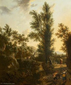 Woody Road Scene — Frederick De Moucheron