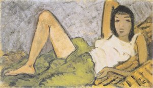 Liegendes Mädchen — Otto Mueller