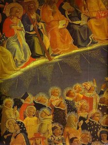 Das Letzte Gericht. Detail: Die Seligen — Fra Angelico