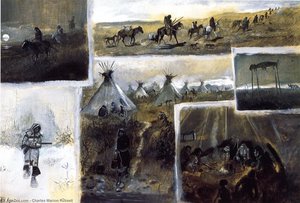 Western Montage — Charles Marion Russell