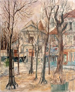 Montmartre In Autumn, (1944) — Emilio Grau Sala