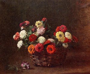 Zinnias 1 — Henri Fantin-latour