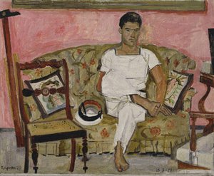 Sailor Without Shoes Sitting On Couch — Yiannis Tsaroychis