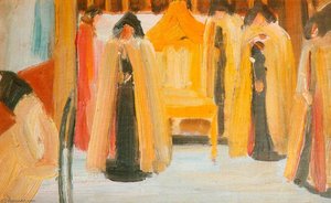 Interior Of The Armenian Church, Jerusalem — David Bomberg, Expressionism