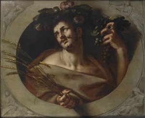 Allégorie Du Génie ( ) Bacchus, Allégorie De L'automne — Abraham Bloemaert