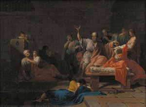The Death Of Socrates — Jean-françois Pierre Peyron, Neoclassicism