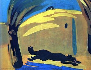 Heat. Running Dog. — Martiros Sarian