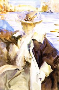 In A Gondola (jane De Glehn) — John Singer Sargent