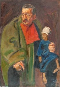 A Man And A Puppet — Akseli Gallen-kallela