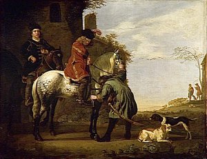 Departure For The Ride — Aelbert Jacobsz Cuyp